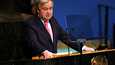 YK:n pääsihteeri Antonio Guterres YK:n päämajassa New Yorkissa syyskuun 20. päivänä.