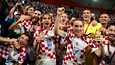 Kroatia juhli MM-pronssimitalia riemukkaasti.