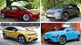 Vertailussa ovat mukana muun muassa Tesla Model 3 (vasemmalla ylhäällä), Skoda Enyaq, Volkswagen ID.4 ja Hyundai Kona.
