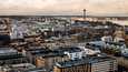 Tampereen väkiluku oli viime vuoden lopulla 249 060. Tältä Tampereen keskustan kattojen yllä näytti 16. tammikuuta.