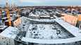 Aamulehti kuvasi rakenteilla olevan Tampereen Tammelan stadionin ympäristöä ilmasta torstaina 5. joulukuuta. 