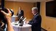 asavallan presidentti Sauli Niinistö piti tiedotustilaisuuden Turkin, Suomen ja Ruotsin neuvotteluiden jälkeen Nato-huippukokouksessa Madridissa tiistai-iltana.