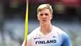 Keihäänheittäjä Oliver Helander edustaa Suomea Eugenen MM-yleisurheiluissa.