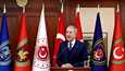 Turkin puolustusministeri Hulusi Akar puhui lehdistötilaisuudessa jouluaattona. 