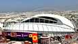 Jalkapallon MM-kisat alkavat marraskuussa Qatarissa. Kuvassa Khalifa-stadion.