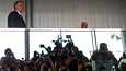 Brasilian väistyvä presidentti Jair Bolsonaro saapui median eteen 1. marraskuuta pääkaupunki Brasíliassa.