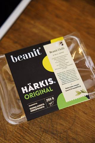 Beanit Härkis -härkäpapupaketti. Beanit on osa Raisio-konsernia.