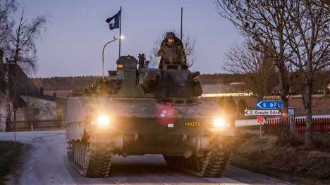 Ruotsin joukot partioivat Gotlannin saarella 16. tammikuuta.