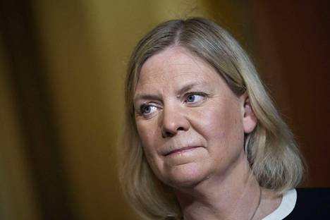 Ruotsin pääministeri Magdalena Andersson kuvattiin 19.5.2022.