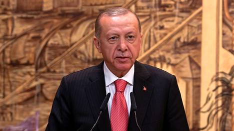 Turkin presidentti Recep Tayyip Erdoğan kuvattiin Turkissa 22. huhtikuuta. 