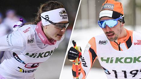 Eveliina Piippo ja Ristomatti Hakola hiihtävät viikonloppuna SM-mitaleista Tampereella.