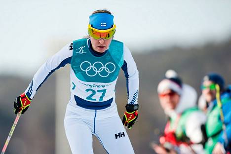 Riitta-Liisa Roponen oli mukana olympialaisissa 2018.