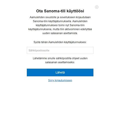 Näin kirjaudut Aamulehden verkkosivuille ja sovellukseen Sanoma-tilillä -  Uutiset - Aamulehti