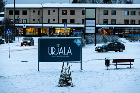 Urjalan keskustaa joulukuussa 2020 kuvattuna.