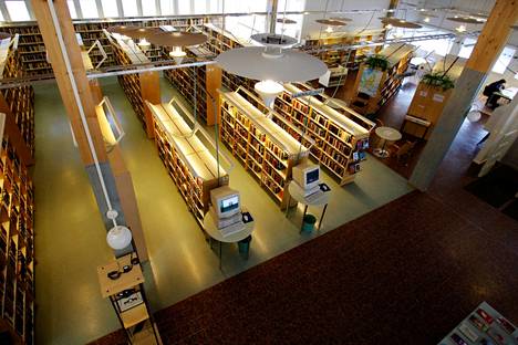 Tältä Harjavallan kirjasto yleensä näyttää lehtikuvissa.