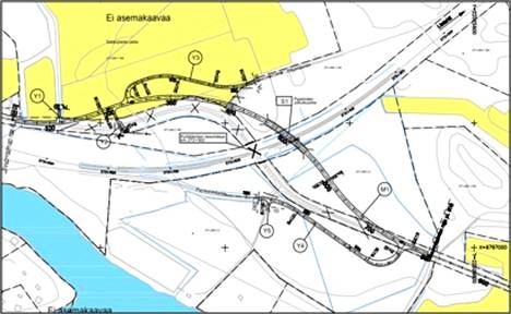 Pajamäen ylikulkusilta rakennetaan Kyttäläntien tasoristeyksestä hieman Tampareelle päin.