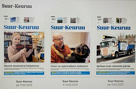 Suur-Keuruun verkkosivujen ja sovelluksen kautta pääset lukemaan uutisvirran lisäksi näköislehdet.