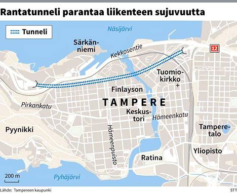 Suomen pisin maantietunneli avataan Tampereella - Kotimaa - Satakunnan Kansa