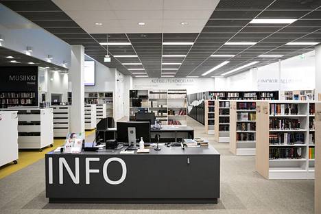 Nokian kirjastoissa on otettu käyttöön uusi tulostus- ja kopiointijärjestelmä. Kuva kirjasto- ja kulttuuritalo Virrasta.
