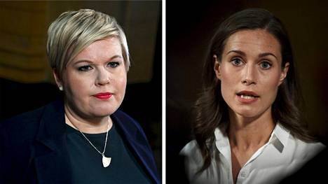 Valtiovarainministeri Annika Saarikko ja pääministeri Sanna Marin kuvattiin hallituksen budjettineuvotteluissa Säätytalolla Helsingissä 1. syyskuuta 2022.