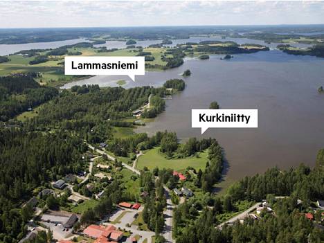 Lammasniemen lisäksi asemakaavassa oli osoitettu rakentamista Kurkiniityn ranta-alueelle.