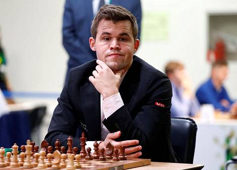Norjalainen shakin supertähti Magnus Carlsen Pietarissa järjestetyssä turnauksessa joulukuussa 2018.