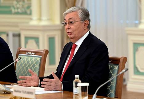 Kazakstanin presidentti Kasym-Žomart Tokajev helmikuussa 2023.