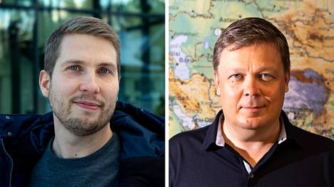 Arto Halonen (vas.) nousee Tommi Lehtosen tilalle Robitin toimitusjohtajaksi. Halonen kuvattiin tammikuussa 2022 ja Lehtonen heinäkuussa 2021.