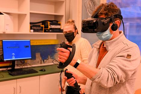 Erityisopettaja Jukka Mylly piti VR-kokemusta valtavan upeana ja todellisen tuntuisena.