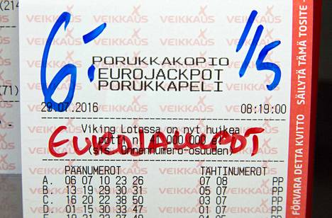 Eurojackpotin kaikkien aikojen suurin voitto Suomeen Siilinjärvelle –  voittosumma nousi lähes 92 miljoonaan - Uutiset - Aamulehti