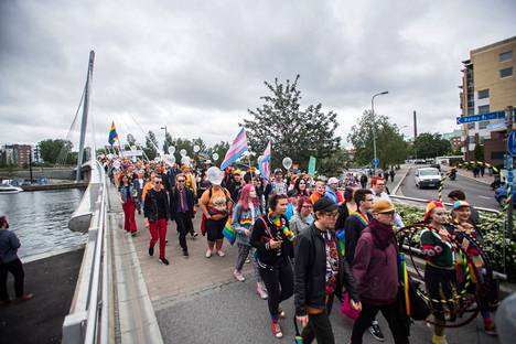 Pride-marssi Tampereella 2019.