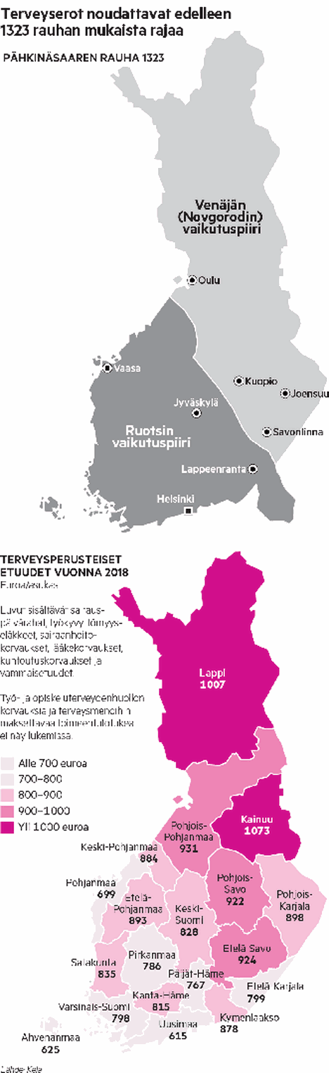 Lähes 700 vuoden takainen sopimus jakaa Suomen terveempiin ja sairaampiin  sekä rikkaampiin ja köyhempiin – nyt tuore väestöennuste katsoo rajan  jyrkentyvän - Kotimaa - Satakunnan Kansa