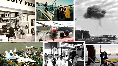 21 kuvan galleria esittelee arkistokuvia Porin lentokentän värikkäistä vaiheista.
