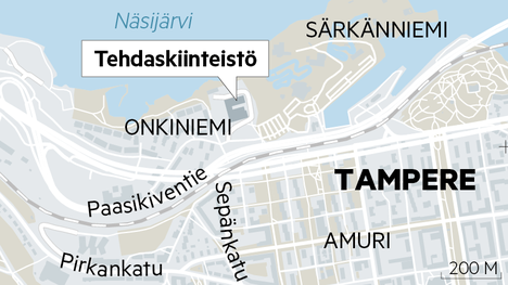Tampereen Onkiniemen asbestikiinteistö aiotaan korjata väliaikaista käyttöä  varten – Peruskorjaus maksaisi jopa 20 miljoonaa - Tampere - Aamulehti