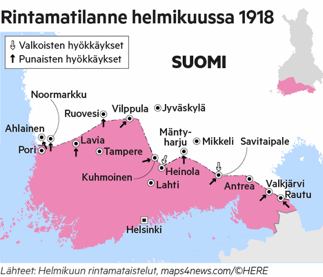 Suomen sisällissota 1918: Uhrit, syyt ja seuraukset, isoimmat taistelut -  Kotimaa - Satakunnan Kansa