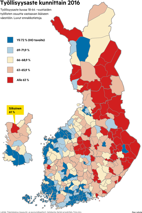 Reportaasi Siikaisista, kunnanjohtaja Viveka Lanne kierrättää toimittaja  Sakari Muurista kylillä - Satakunta - Satakunnan Kansa