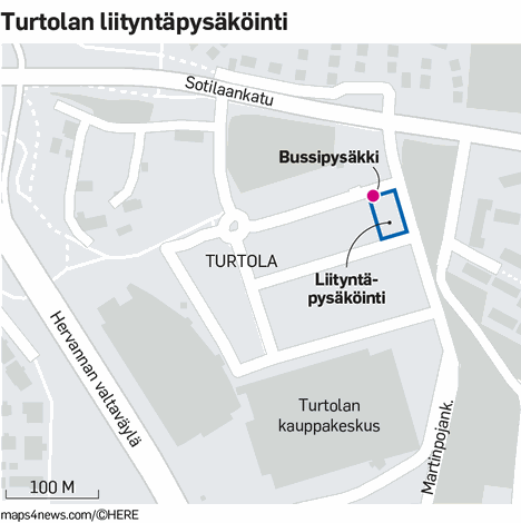 Turtolan K-Citymarketin pihalle avataan uusi liityntäpysäköintialue -  Tampere - Aamulehti