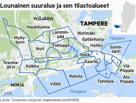 Tässä ovat kaikki Tampereen 107 kaupunginosaa – Aamulehden tähtijuttu -  Tampere - Aamulehti