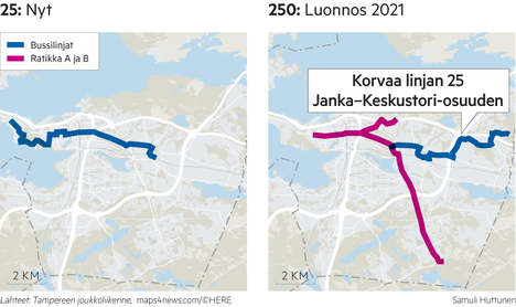 Näin bussit voivat kulkea ratikan aikana Tampereella - Tampere - Aamulehti