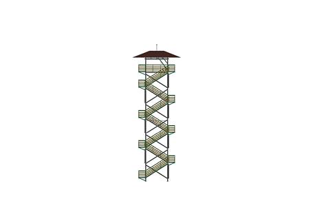 Pohjaslahden näkötornin masto on noin 27 metrin korkeudessa,
