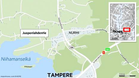 Poliisipartio pysäytti keskiviikkona pakettiauton Tampereen Juoponlahdentiellä seitsemän aikoihin illalla.