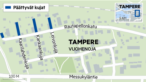 Tampereella Vuohenohjalla ajetaan umpikujaan liikennemerkkien puuttumisen  takia - Moro - Aamulehti