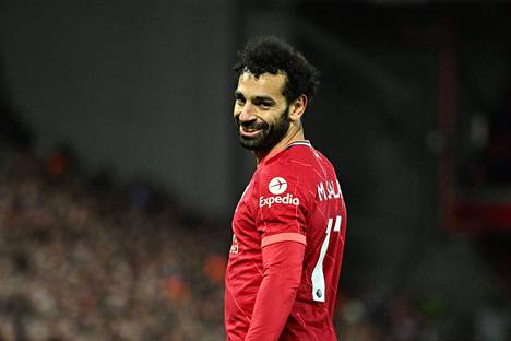 Mohamed Salahin hymy oli herkässä tiistai-iltana.