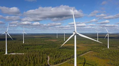 Mänttä-Vilppulasta ei löytynyt potentiaalisia alueita tuulienergian tuotantoon, kertoo Pirkanmaan liiton teettämä selvitys. Kuva Ylitornion Korpikylän tuulivoimalapuistosta.