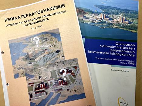 TVO ja IVO hakivat lupaa Suomen viidennelle ydinvoimalalle vuonna 1991. TVO tuotti mittavan ympäristöpaketin OL3:sta vuonna 1999. Se oli keskeinen osa hakemusta vuonna 2000.