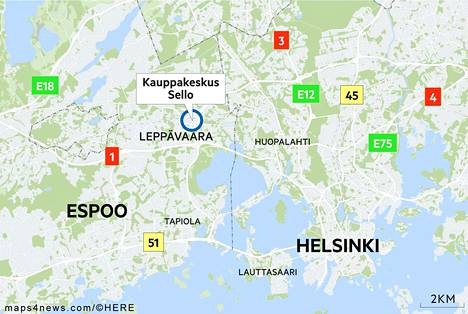 Hätäkeskukseen tuli lyhyt soitto vaarasta ja kauppakeskus Sello evakuoitiin  tarkastuksen ajaksi - Kotimaa - Aamulehti