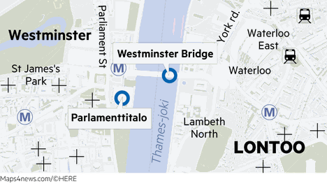Suomen lähetystö Lontoossa: Välttäkää Westminsterin aluetta - Ulkomaat -  Aamulehti