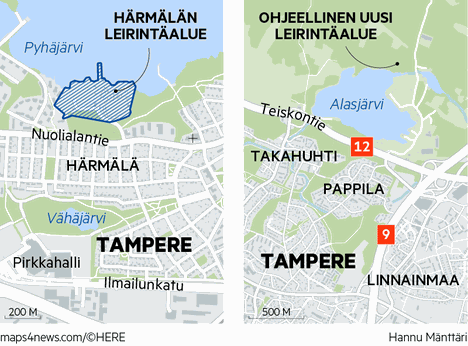Härmälän leirintäalue muuttumassa asuntoalueeksi – Matkailijoille löydetty  uusi paikka - Kotimaa - Aamulehti