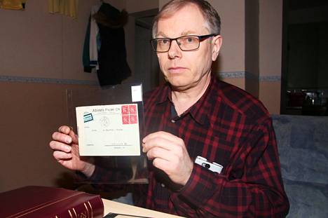Tästä kirjekuoresta käynnistyivät haapamäkisen Pekka Laakson tutkimukset talvisodan aikaisesta Adams Filmin filmivuokraamon sijoituspaikasta Haapamäellä. 