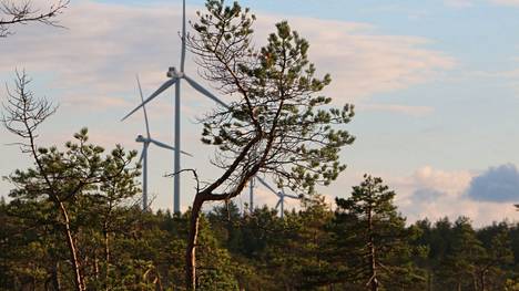 Merikarvialla on ennestään kolme keskenräistä tuulivoimahanketta. Ilmatar Merikarvia Oy:n suunnitelmissa on rakentaa kaksi 8 voimalan aluetta Merikarvian pohjoisosaan suoalueiden ympärille. Kuvan voimala on Siikaisten Jäneskeitaalta.